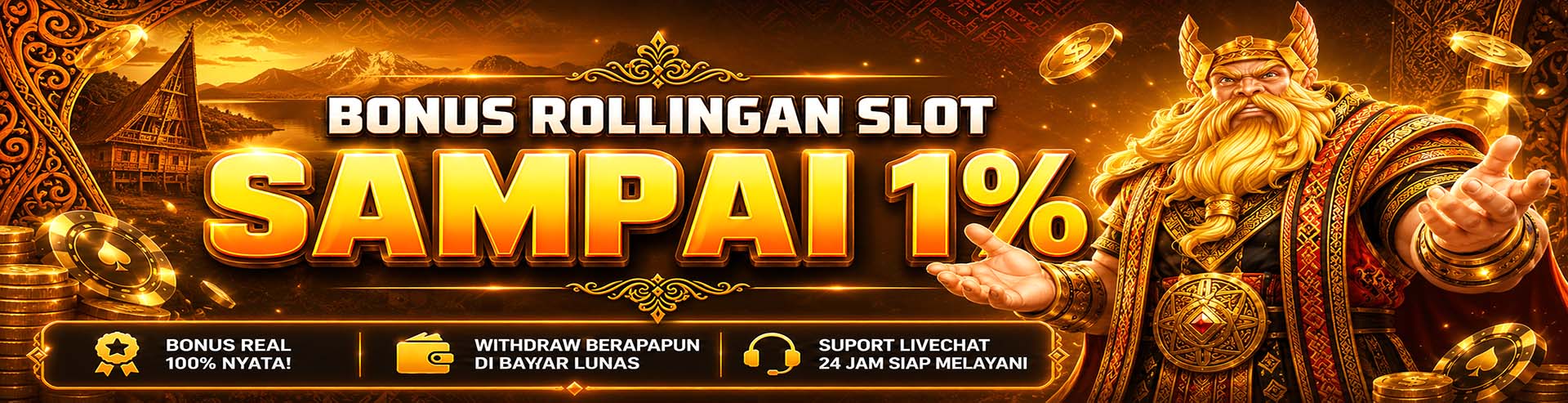 Bonus Rollingan SLOT 1%
